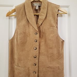 Vintage 🔥 suede blazer vest size SP